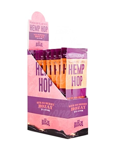 Hemp Hop by Rick Ross Hemp Wrap Rolling Papers 25ct. Box - Strawberry Rozay